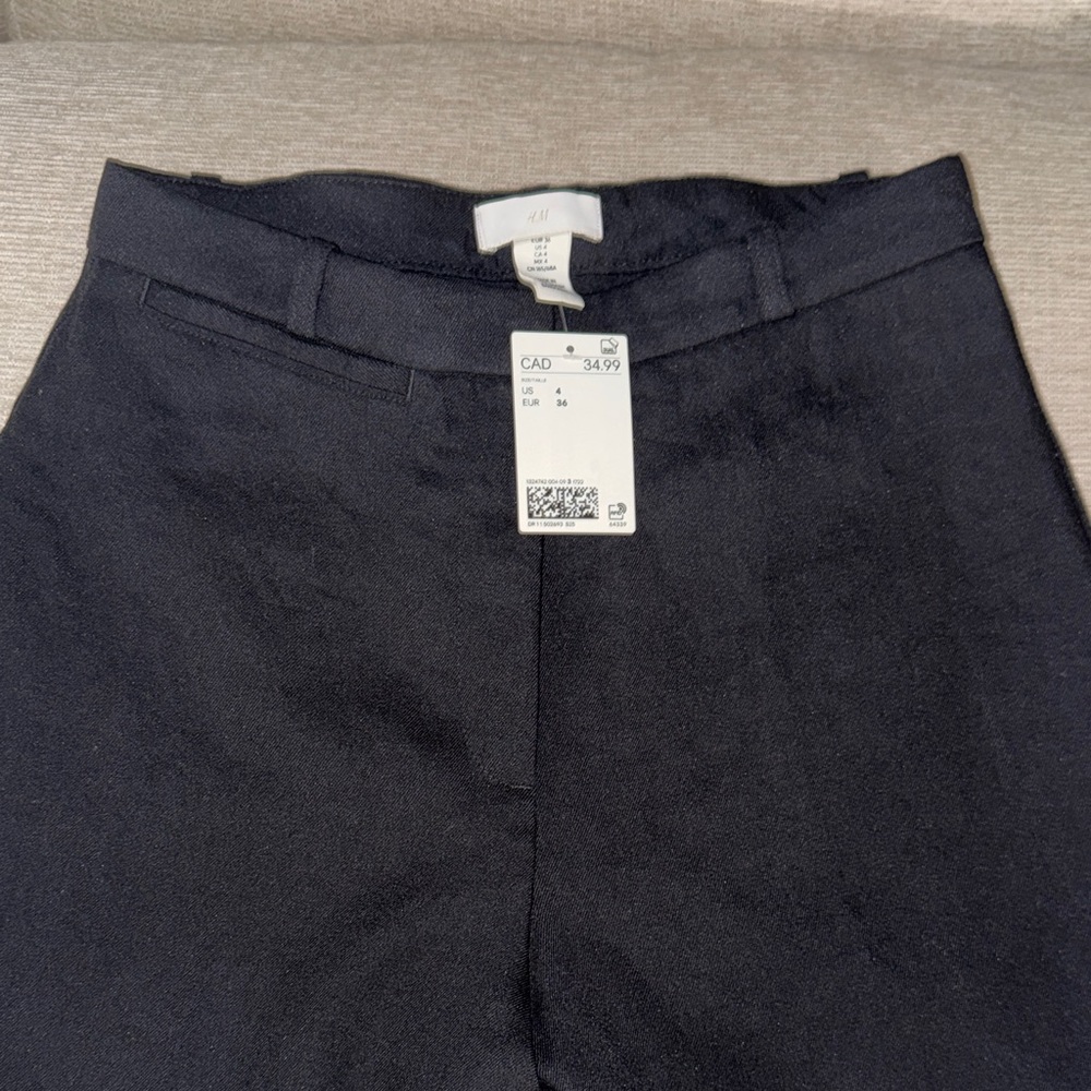 H&M Black Women's Tailored Trousers